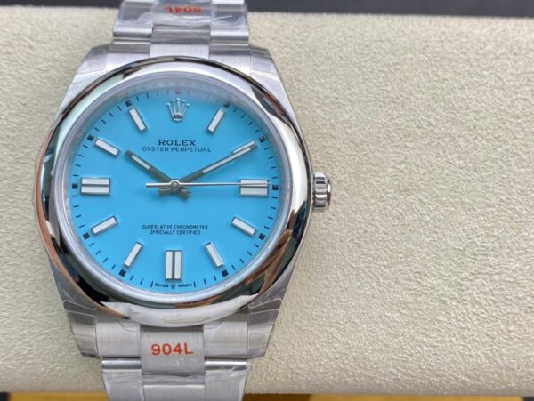 1:1 Superclone-Rolex Oyster Perpetual 41 Ref: 124300(Tiffany Blue dial oyester)