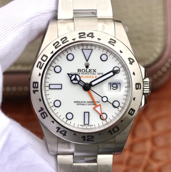 1:1 Superclone- White Rolex Explorer II ?C 42MM(White explorer)