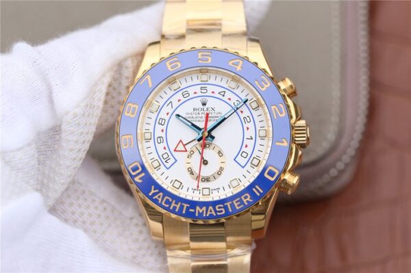 1:1 Superclone-Rolex Yachtmaster II Stainless Steel 116681- 1:1 Superclone(gold yacht master II)