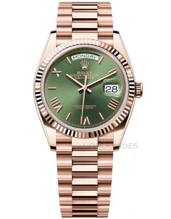 Day Date Rolex Weekly Journal Champaign 18K Gold Plated counter weight(128235-0089)